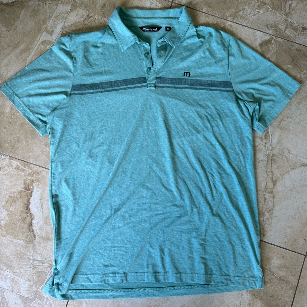 Blue Travis Matthew Golf Polo